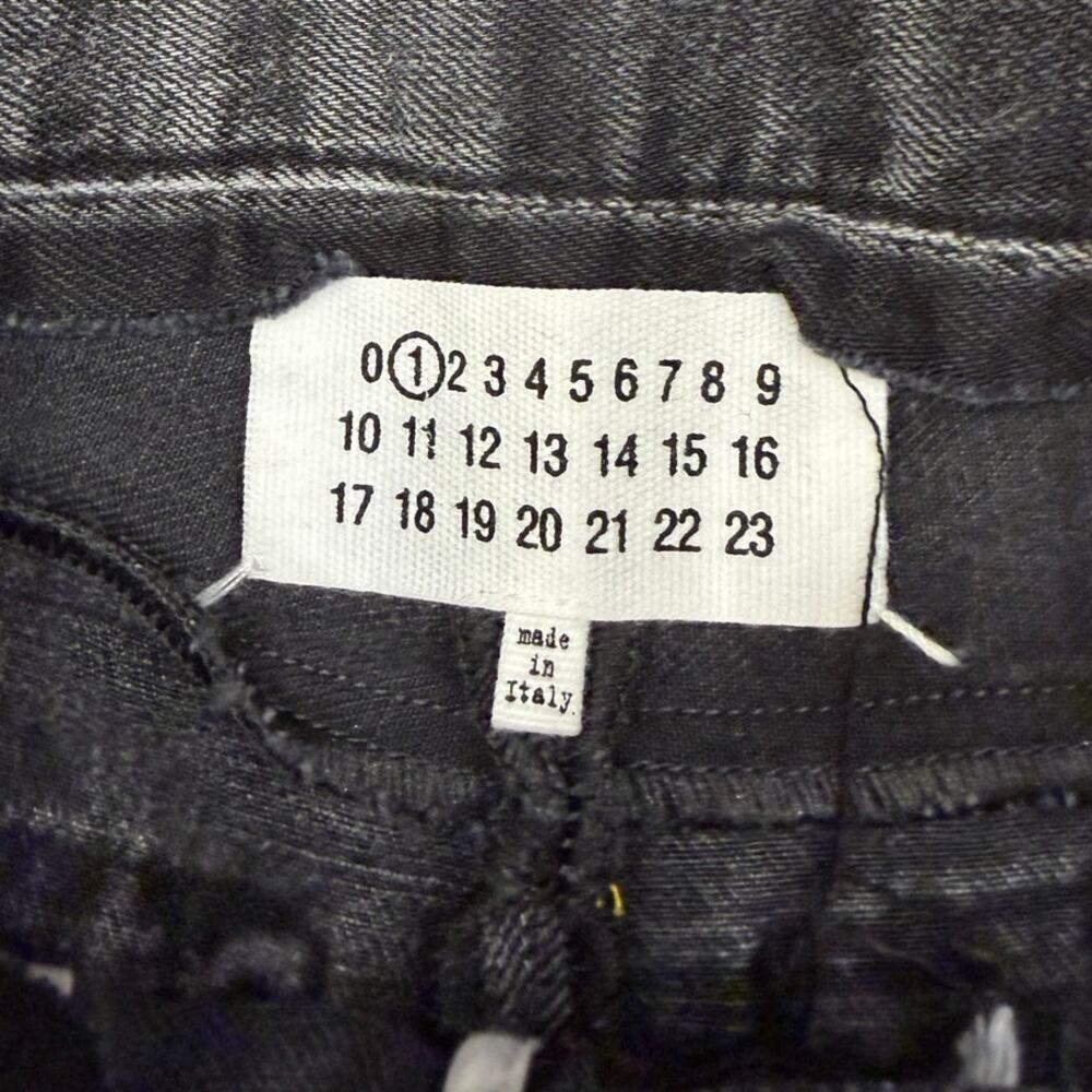 Maison Margiela Black High Rise Straight Leg Jeans FR 36 US 4 NWT - Picture 11 of 12